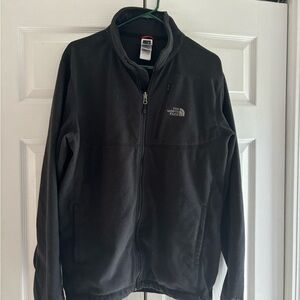 North face black zip up fleece jacket. Great condition!
